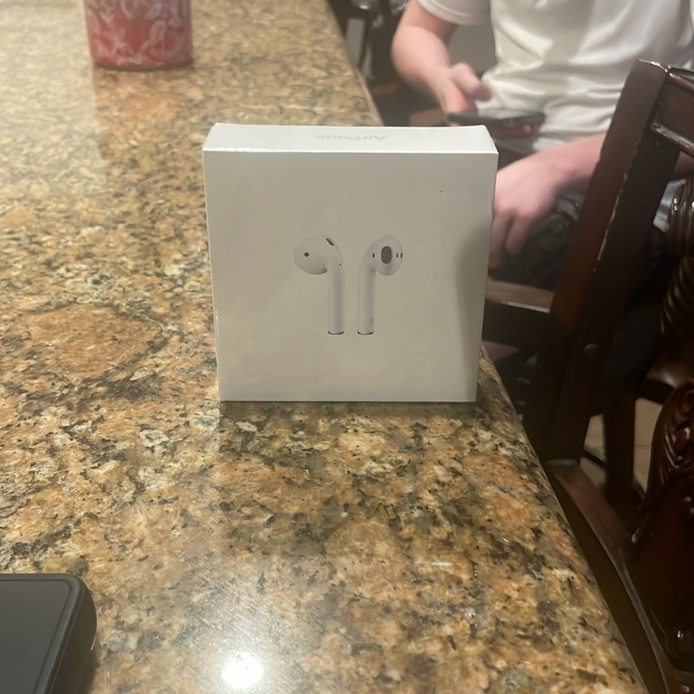 Brand new, never opened, still in the package, Apple AirPods, second generation